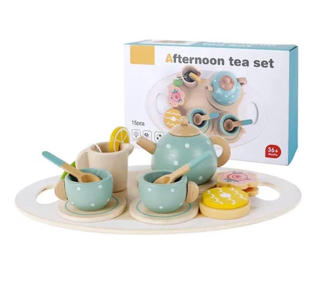 Juego de Te de madera