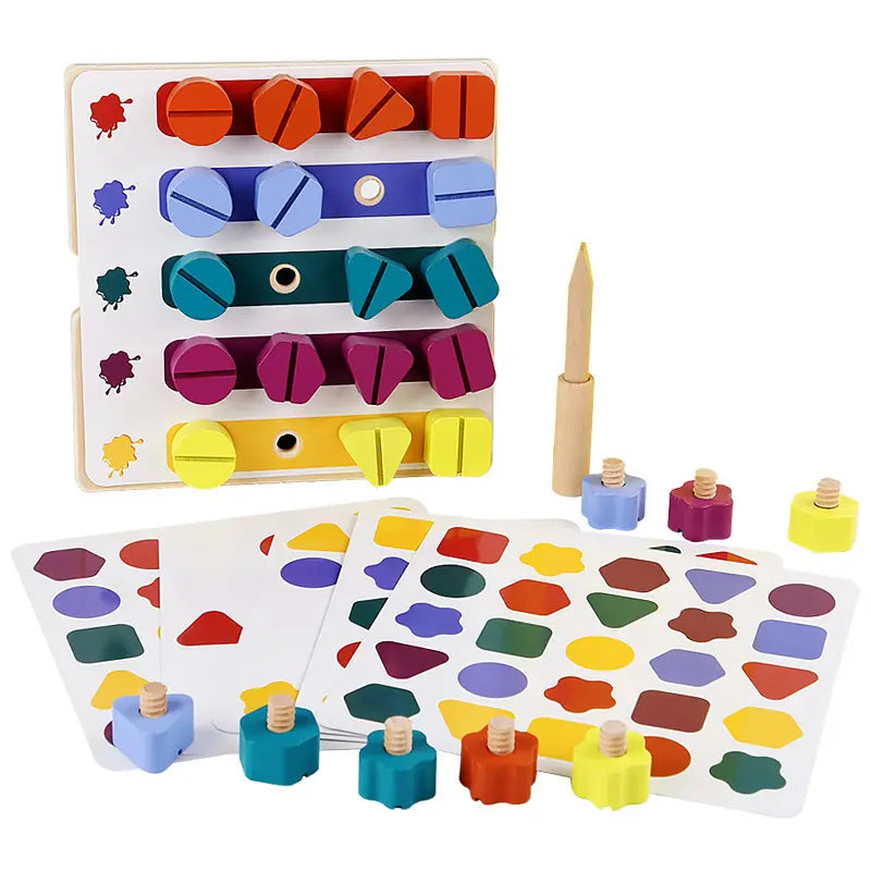 Juego de patrones con tornillos