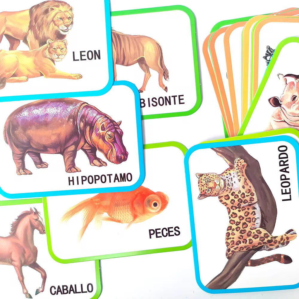 Flash card inglés y español