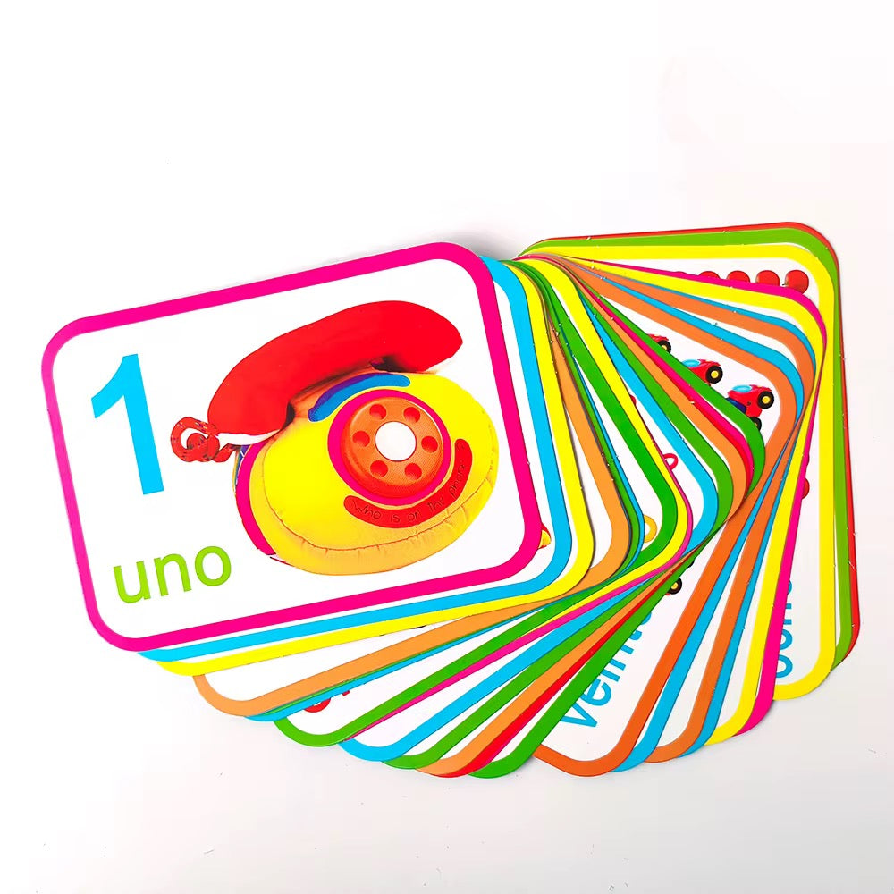 Flash card inglés y español