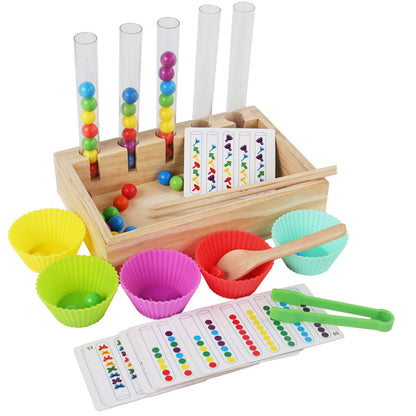 Juego de patrones con tubos de ensayo