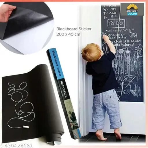 Pizarra autoadhesiva con tizas jumbo