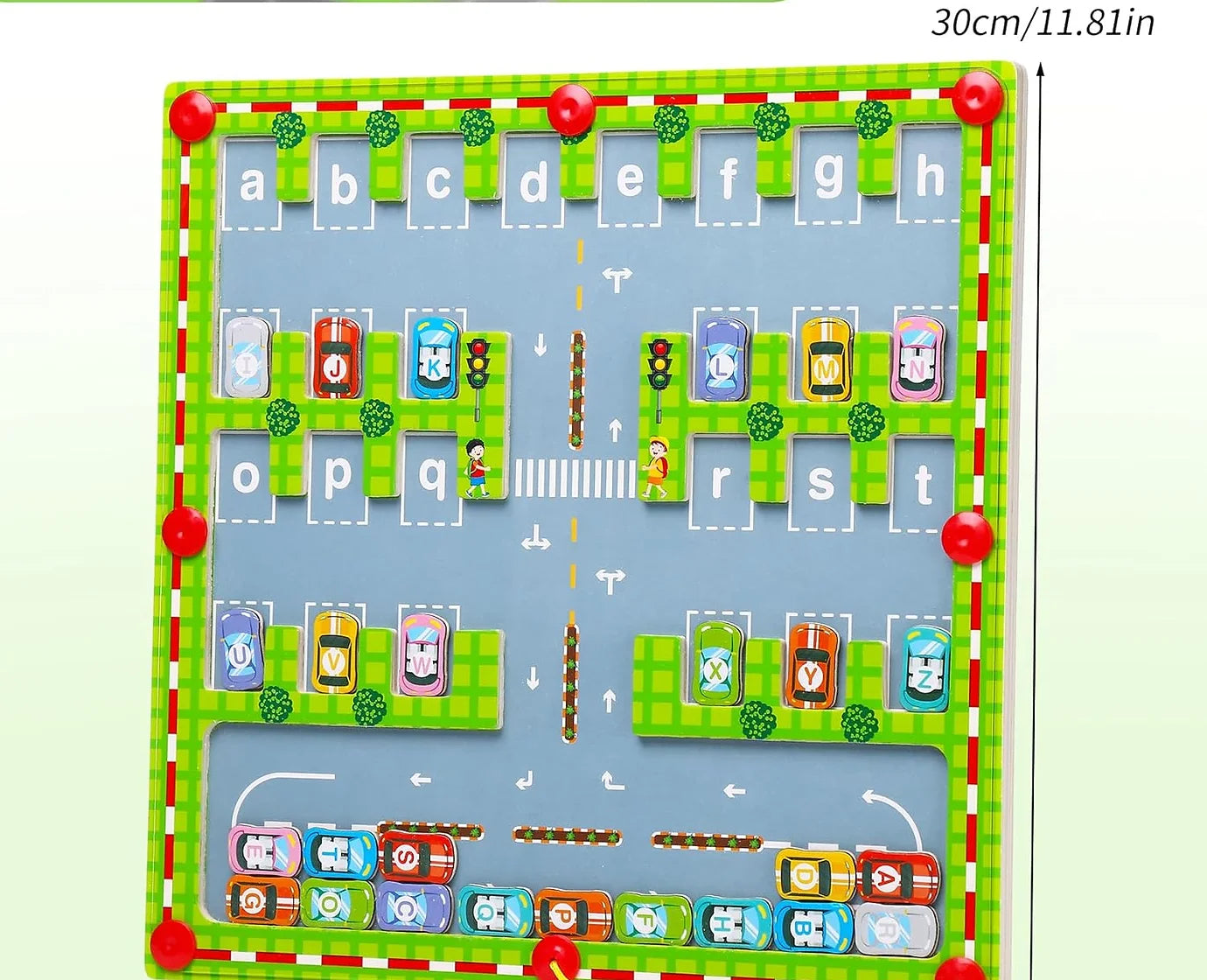 Tablero magnético con alfabeto