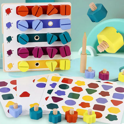 Juego de patrones con tornillos
