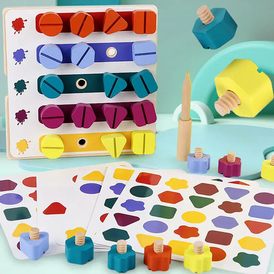 Juego de patrones con tornillos